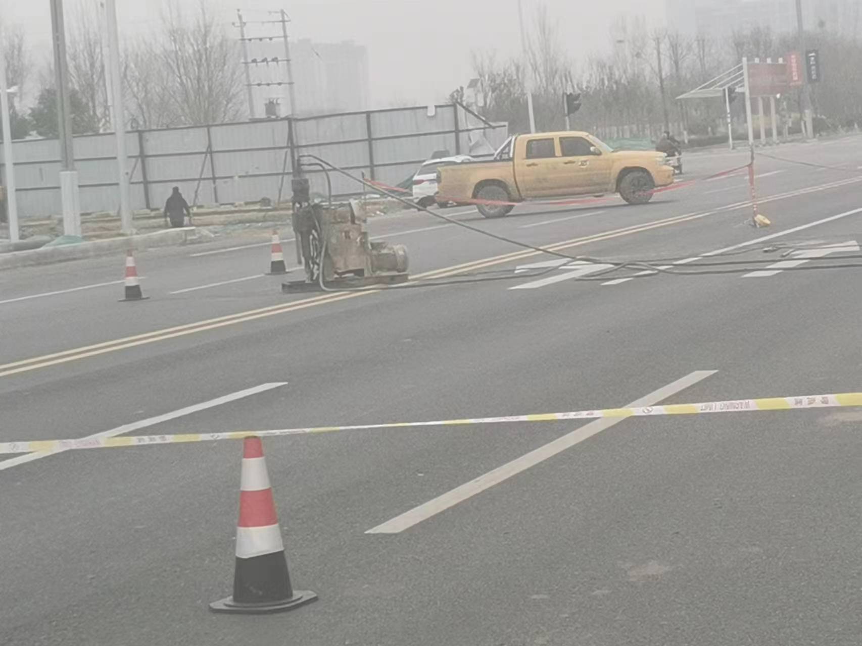陈场镇公路路基沉陷注浆